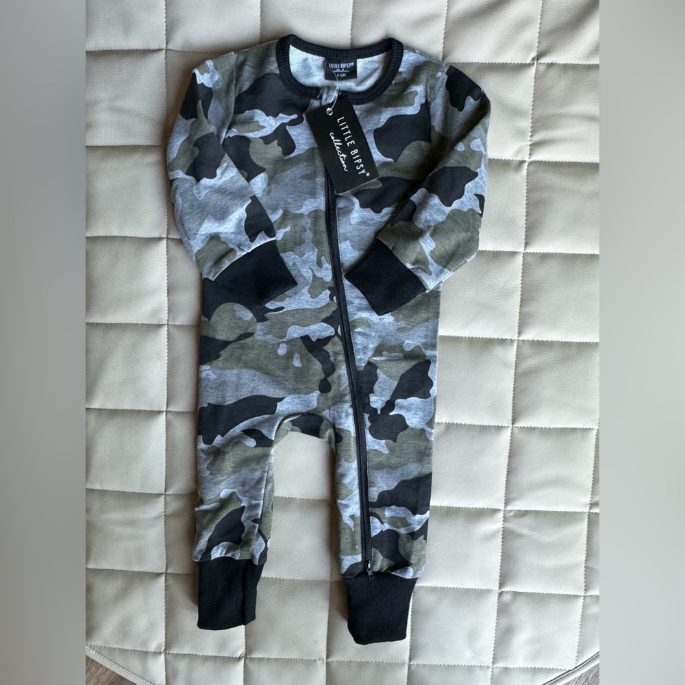 Little Bipsy Camo Romper 9-12 months